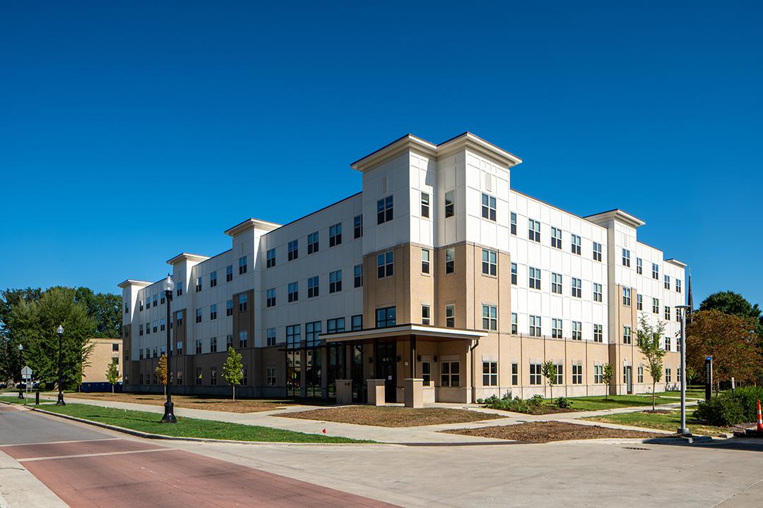 North side of New Residence Hall
